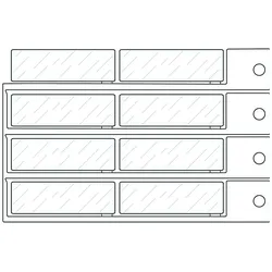 Brady, Zubehör Maschine, Fenster, 15 x 49