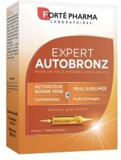 Forté Pharma Expert Autobronz - 20 Ampoules - Boîte 20 ampoules de 10 ml