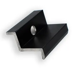 FeuerAnker Endklemme für PV Module 35 mm schwarz PV Halterung Solar Aluminium