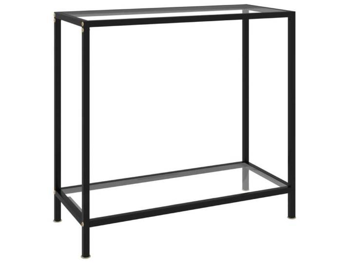 Table console transparente INGSHOP© 80x35x75 cm en verre trempé