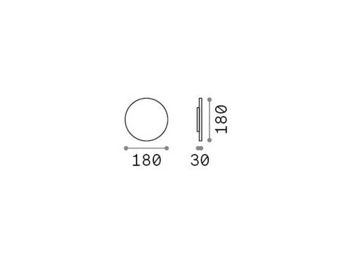 IDEAL LUX LED Aussenwandleuchte Punto, weiß / opal, Metall, Modern, LED Wandleuchte außen