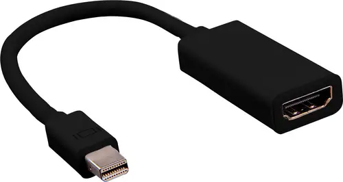 Value Mini-DisplayPort / HDMI Adapterkabel Mini DisplayPort Stecker, HDMI-A Buchse 0.15 m Schwarz 12.99.3130 DisplayPort-Kabel