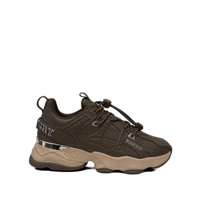 Sneaker PLEIN SPORT "Running-Sneaker", Herren, Gr. 40, Normalschaft, braun (44, schwarzbraun), Schuhe Sneaker