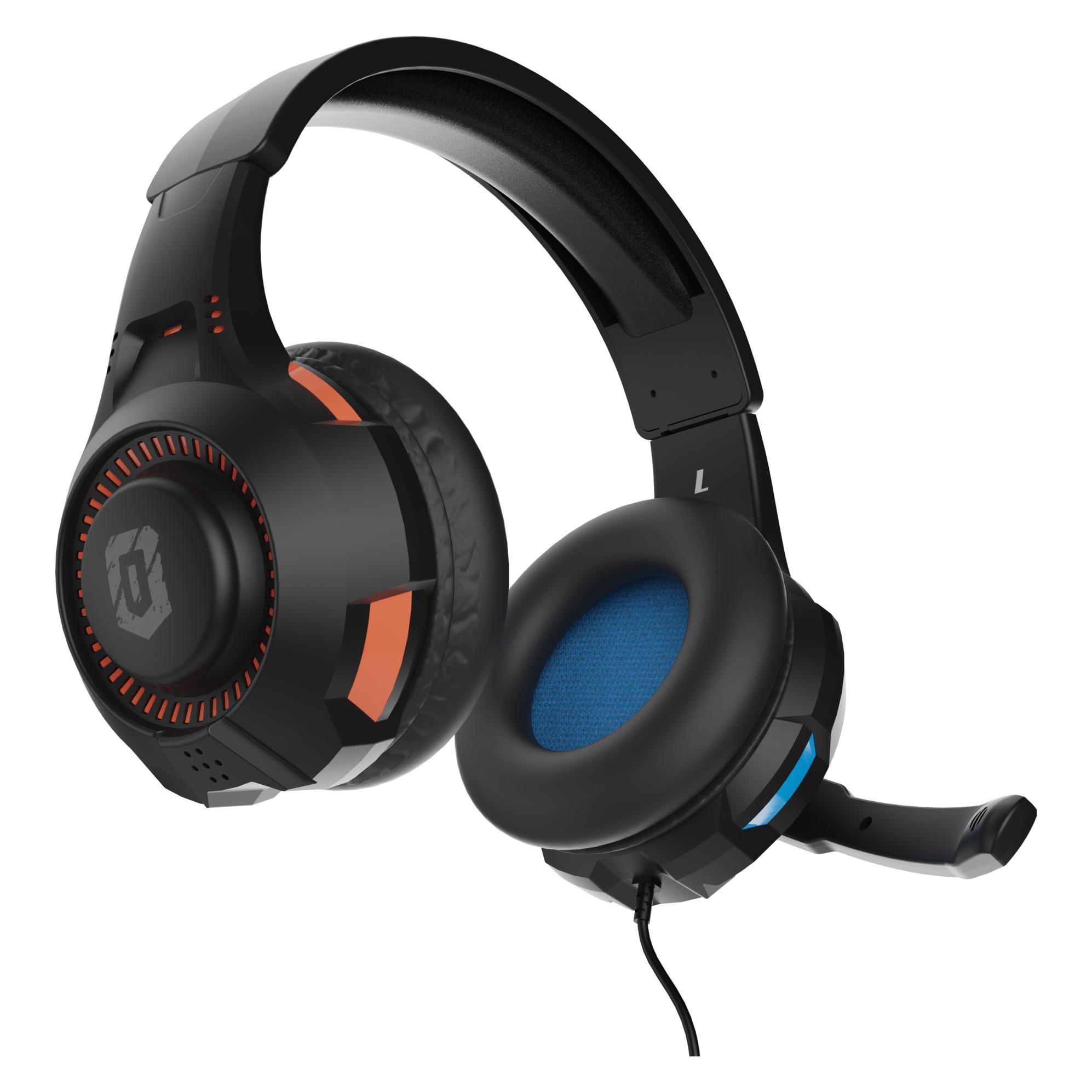 Hyperkin "SoundTac" Universal Gaming Headset (Blue Orange) (Kabelgebunden) (M07222-BUOR)