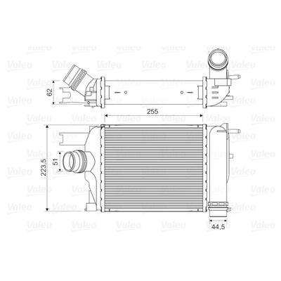 VALEO Ladeluftkühler 818609 für DACIA