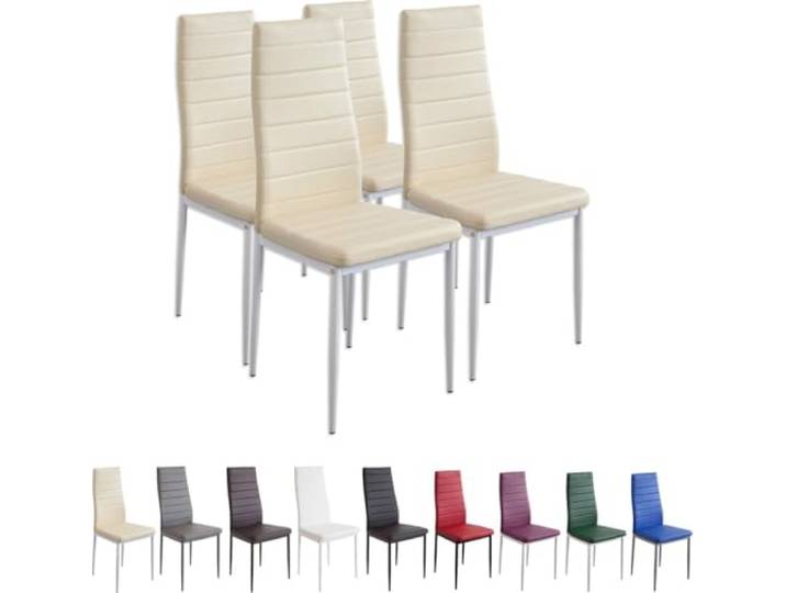 Albatros eetkamerstoelen MILANO, set van 4, beige