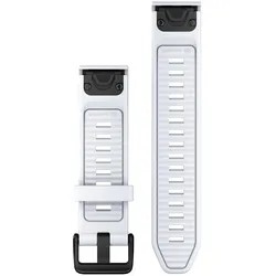 Garmin QuickFit (20 mm, Silikon), Uhrenarmband, Weiss