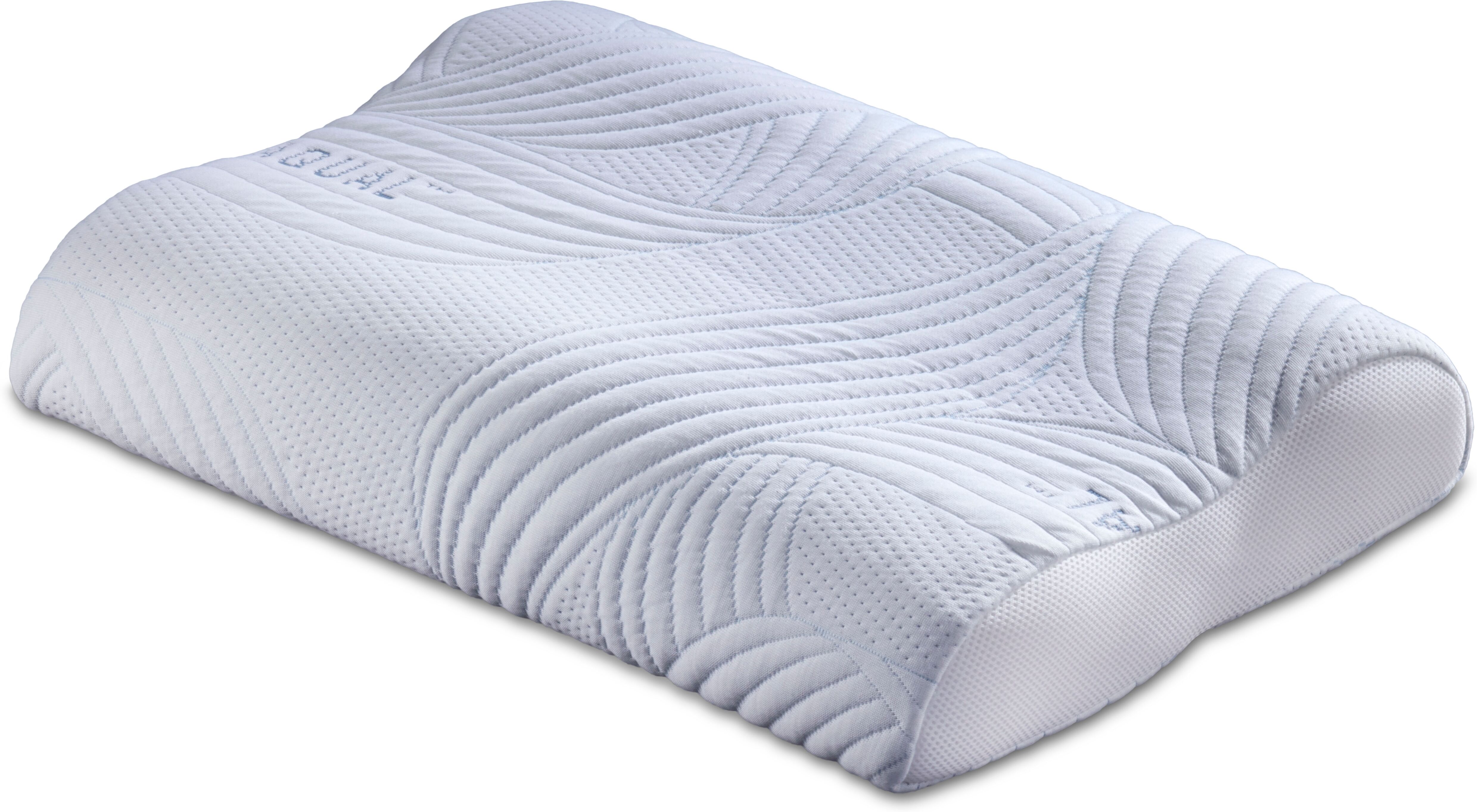 Nackenstützkissen HEMAFA "SEAQUAL", beige (champagner), B:39cm H:10cm L:59cm, Bezug: 59% Polyester, 41% Lyocell, Kopfkissen, Hergestellt aus Ocean Plastic- Der Umwelt zu Liebe