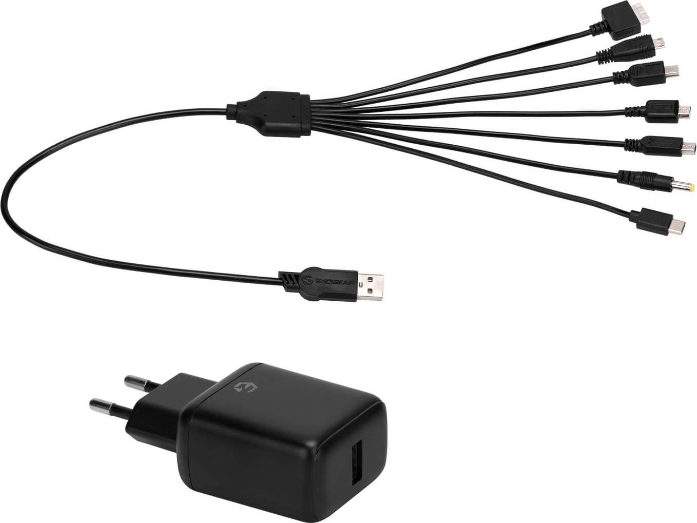 EgoGear SCH7-UNI-BK 7in1 Ladekabel voor Playstation, XBOX en Switch, 1.5m