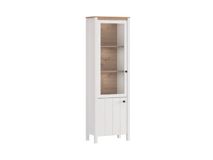Home affaire Vitrine MDF-Profil 2D ummantelt, 2 Türen & 4 Einlegeböden mit Metallgriffen