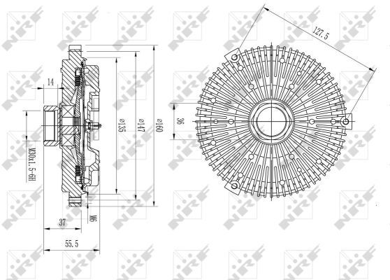 Nrf Kupplung, Kühlerlüfter 49593 Für Mercedes