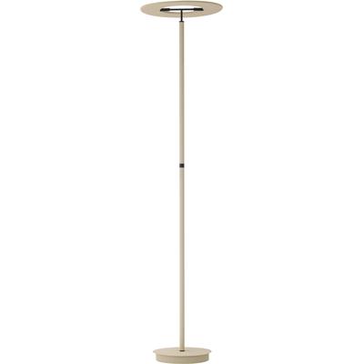 LED Stehlampe "MONZA X", beige (sand), 1, Ø 42cm H: 180cm, 1 Stk., ohne Lesearm, HELL HÖLLISCH GUTES LICHT, Leuchten, Tastdimmer, LED Stehlampe