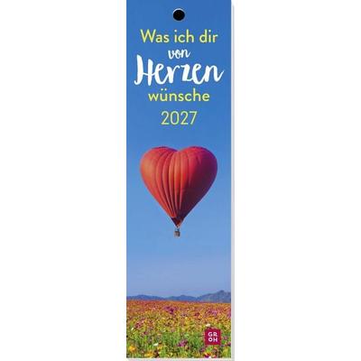 Lesezeichenkalender 2027: Was ich dir von Herzen wünsche