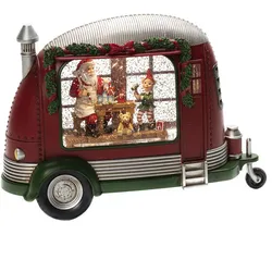 Konstsmide Karavan Weihnachtsmann repariert Spielsachen