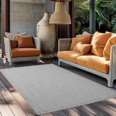 Outdoorteppich AYYILDIZ TEPPICHE "GIZA 1410, auch als Läufer und Rund", grau, B:80cm H:3mm L:250cm, Polypropylen, Teppiche, Outdoorteppich, Läufer, In- und Outdoor, Wetterfest, Wasserabweisend, robust