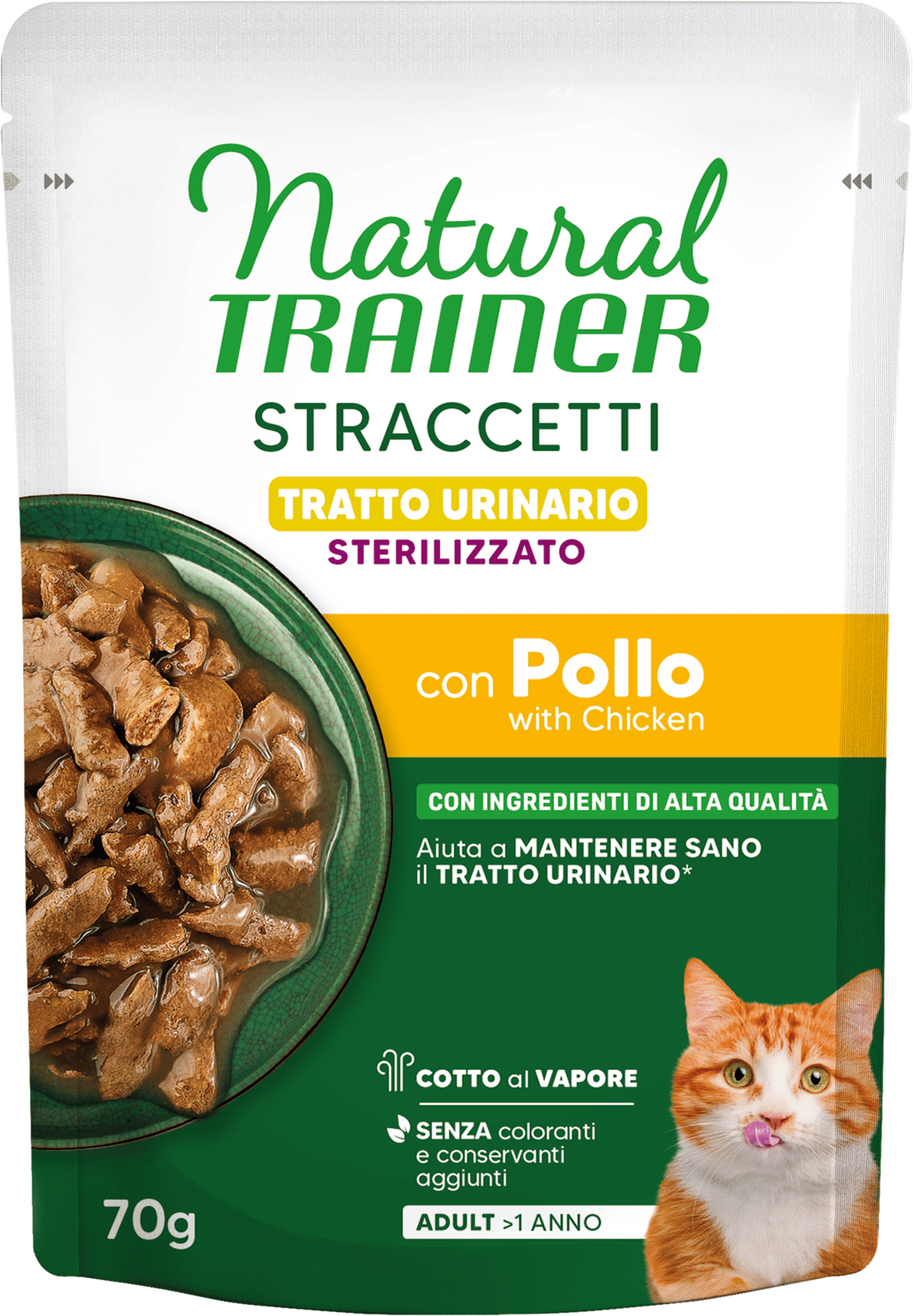 Natural Trainer Straccetti Benessere Urinario Busta Pollo Multipack 28x70g POLLO