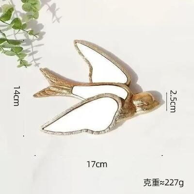 Inspired Finds Retro Dragonfly Mirror Wall Art Resin Decor For Living Room And Home bird