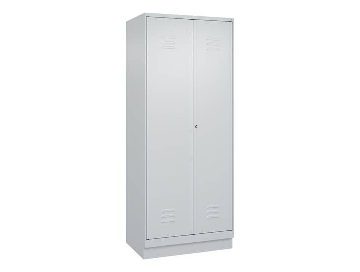 Aufbewahrungsspind C+P Classic PLUS, Lichtgrau, mit Schlüssel, Neu Robust - ideal für Büro und Empfangsbereich