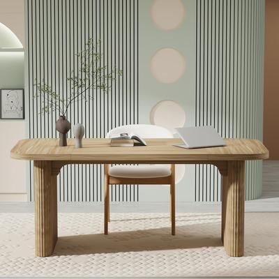 Jiallo "62"" Modern Executive Desk, Large with Double Pedestal Base"