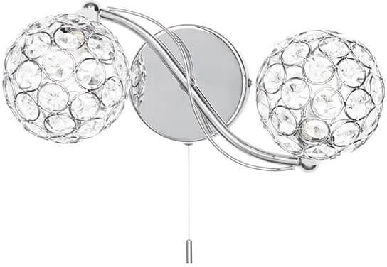 BHS Orianna Chrome Wall Light