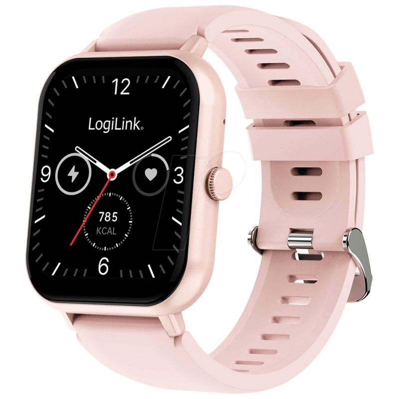 Logilink Smartwatch Edge 1,83" LCD Touchscreen BT5.2 pink