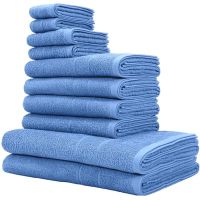OTTO home "Inga, 3 Qualitäten, Duschtücher, Handtücher, Gästetücher, Seiftücher" 10 Walkfrottier Handtücher mit feiner Bordüre, 100% Baumwolle