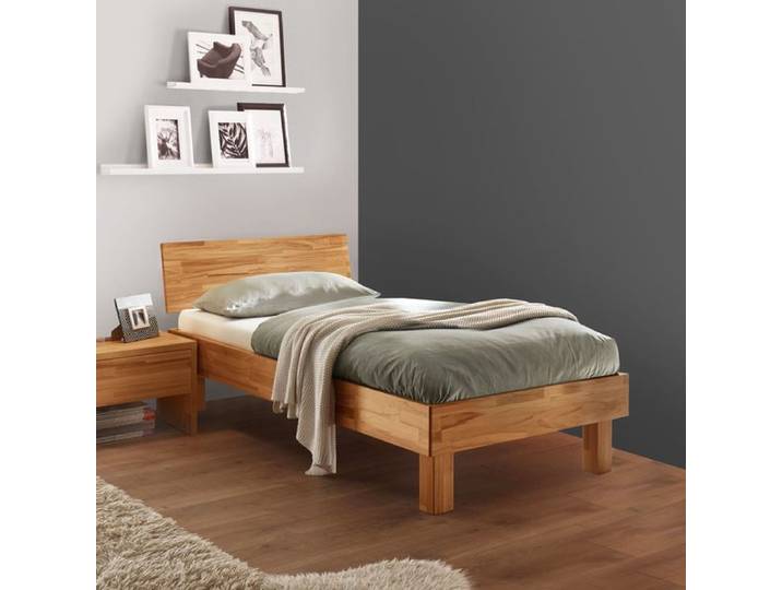 Einzelbett Varion Kernbuche Massivholz 90x200cm modern