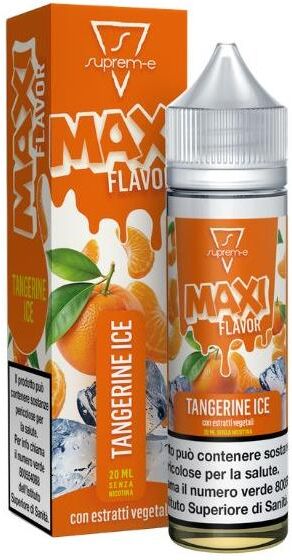 Suprem-e Tangerine Ice Maxi Flavor Liquido Shot Mix 20ml Mandarino Ghiaccio