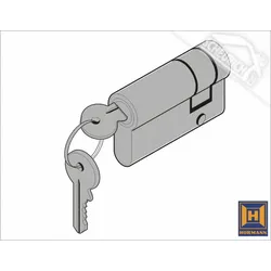 Hörmann Profil-Halbzylinder 30.5 x 10 mm für LPU40