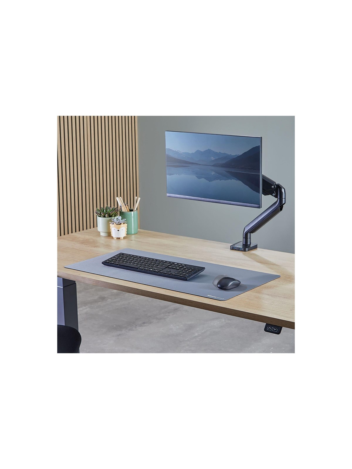 Fellowes Breyta desk mat - 80 x 40 cm - rubber - marine