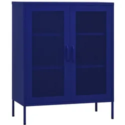 vidaXL Lagerschrank Marineblau 80x35x101,5 cm Stahl