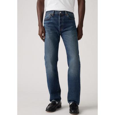 Straight-Jeans LEVI'S "501 LEVI'S ORIGINAL", Herren, Gr. 34, Länge 30, blau (change your mind), Denim/Jeans, Obermaterial: 100% Baumwolle, normal lang, Jeans Straight-Jeans, mit Markenlabel, Topseller