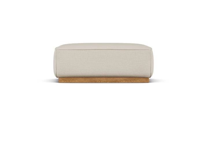 1898 Bergsdal Fußhocker Same Beige 6670-Eiche gebeizt