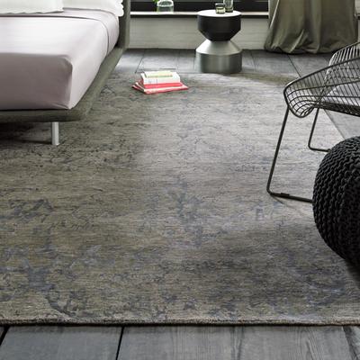 KALATY Modern Multi-Colored Hand-Knotted Wool & Viscose Area Rug