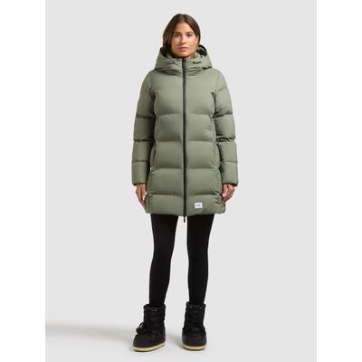 Steppjacke KHUJO "TANARE5", Damen, Gr. M, grün (muted grün), Jacken Steppjacke