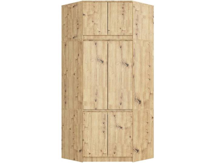 Armoire d'angle avec surmeuble AKORD S100 Chêne Artisan 100 cm 6 portes 100x50x235 cm