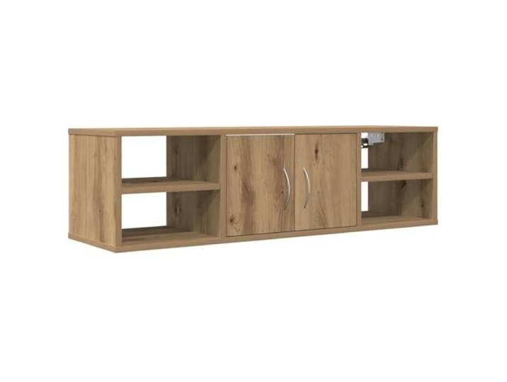 QINXIXINAIXI Wandschrank Artisan-Eiche 101x30x29 cm Holzwerkstoff Wandmontage,Stauraum,glatte Oberfläche,Festigkeit,Stabilität,Feuchtigkeitsresistenz,Dekoablage