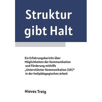 Struktur gibt Halt - Ein Erfahrungsbericht über Möglichkeiten der Kommunikation und Förderung mithilfe „Unterstützter Kommunikation (UK)“ in der