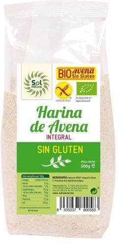 Sol Natural Oatmeal Gluten Bio 500 gr 500 gr