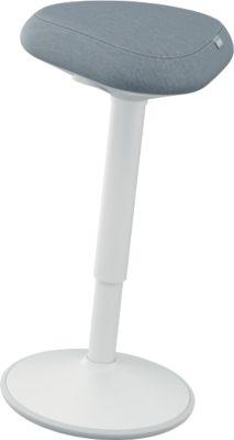 Sitz-/Stehhilfe Leitz Ergo Active, ergonomisch, höhenverstellbar, dreieckiger Komfortsitz, Schaumpolsterung, Tragegriff, bis 100 kg, hellgrau
