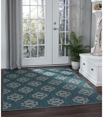 Alise Rugs Colonnade Transitional Scroll Indoor/Outdoor Area Rug