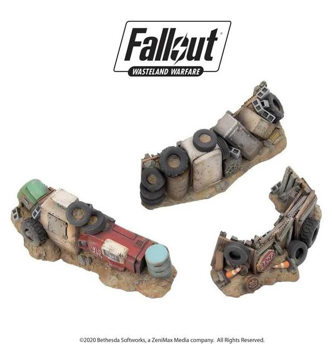 Modiphius Fallout Wasteland Warfare Afvalbarrières Terrein