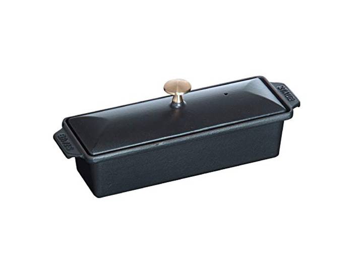 Staub Terrine aus Gusseisen, rechteckig, 1,5 l, Mattschwarz, hergestellt in Frankreich