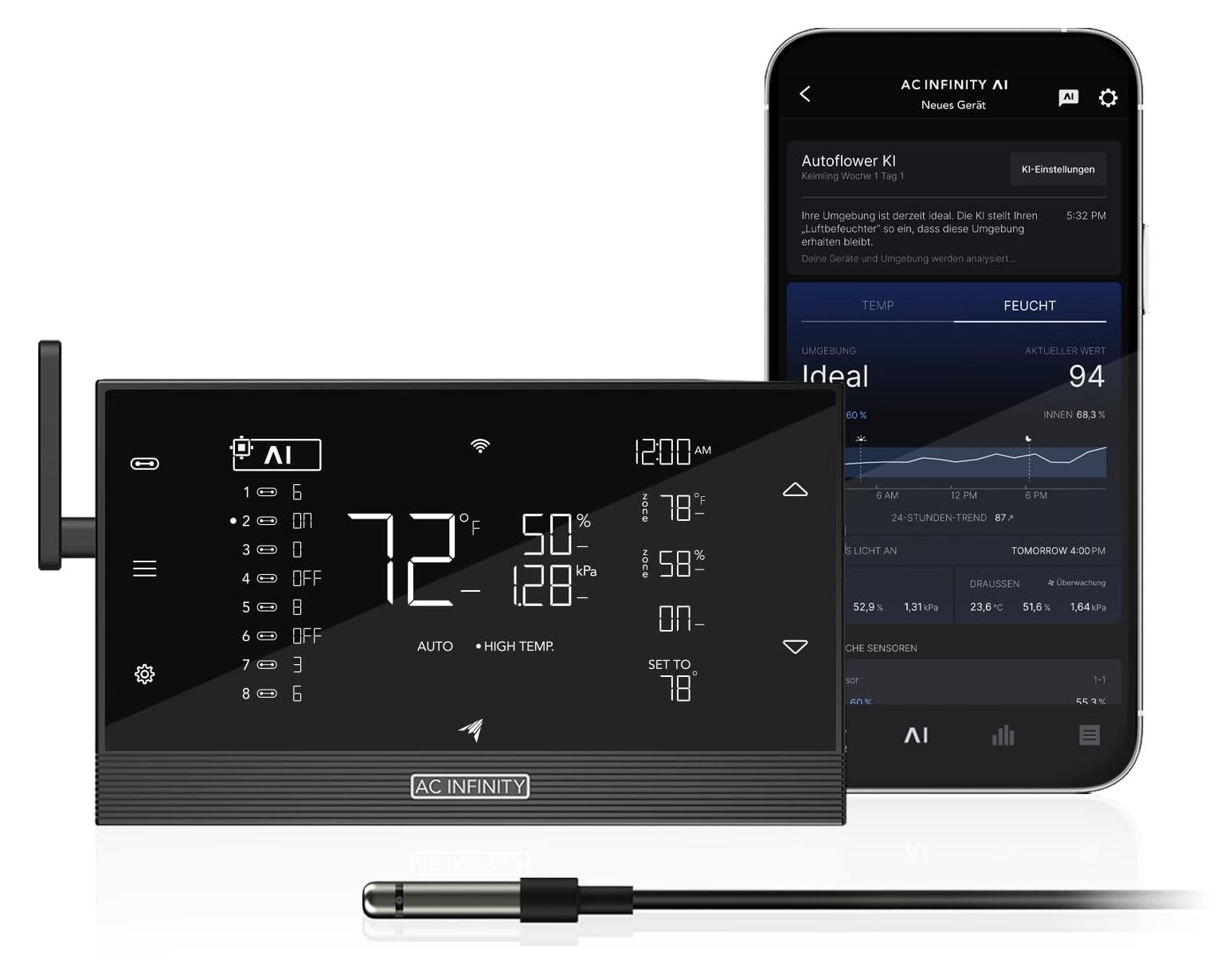 AC Infinity Controller AI+ - Intelligenter KI-Umweltcontroller mit dynamisc