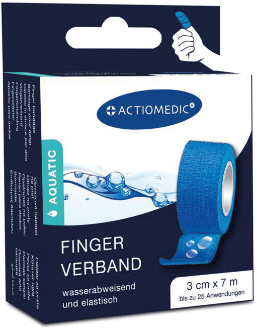 GRAMM medical Actiomedic aquatic pansement rapide, bleu, 3 cm x 7 m, auto-adhésif (120.003.00001)