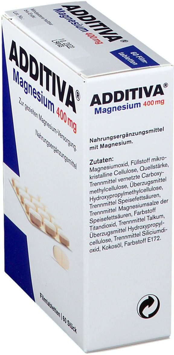 Additiva Magnesium 400 mg Filmtabletten 60 St