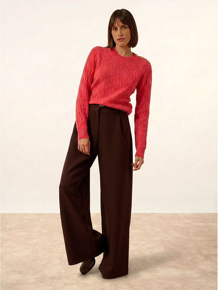 Just Cashmere Kaschmir-Pullover "Lynd" in Koralle - M
