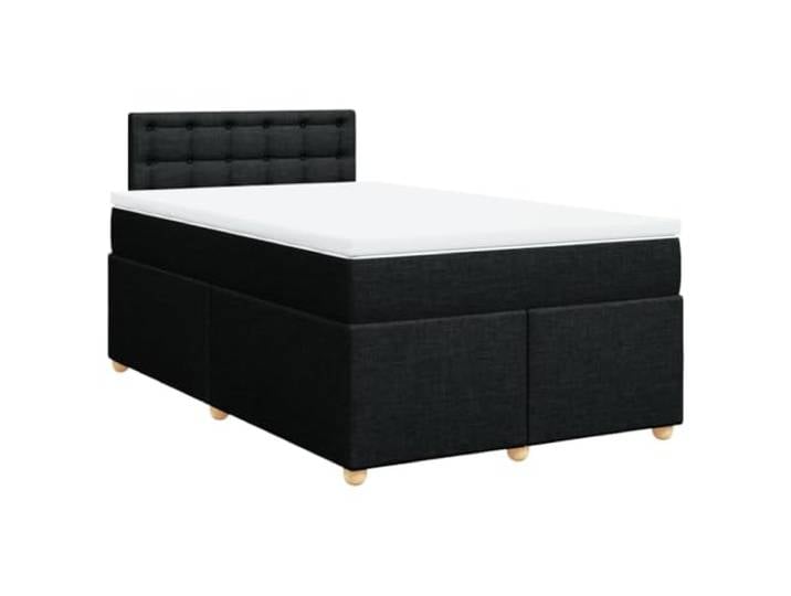 PUGYNBK Boxspringbett mit Matratze aus Polyestergewebe, 120 x 200 cm Taschenfederkern, waschbarer Matratzenschoner, Lattenrost, weich und atmungsaktiv