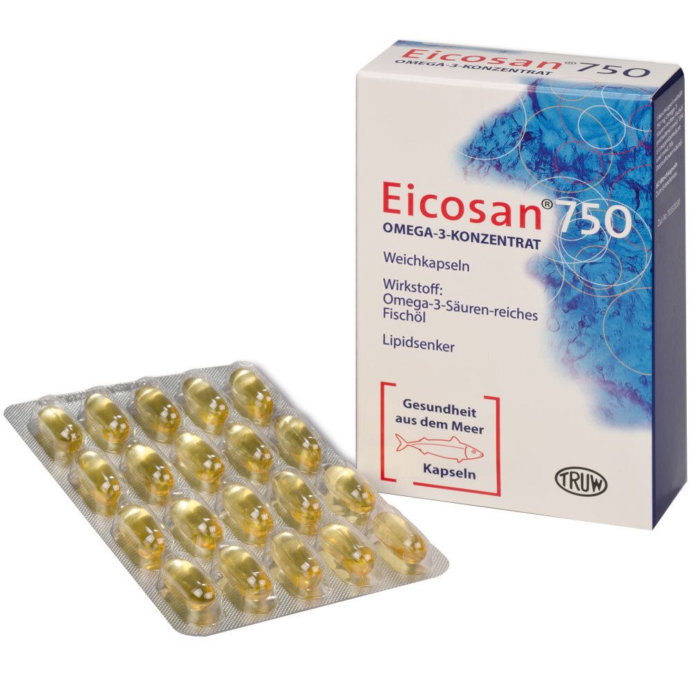 Eicosan 750 Omega-3 Konzentrat Weichkapseln 120 St