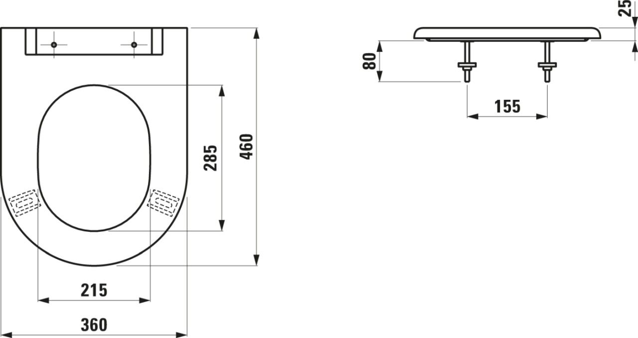 LAUFEN WC-Sitz VIENNA ohne Deckel abnehmbar, H8914700000001 H8914700000001